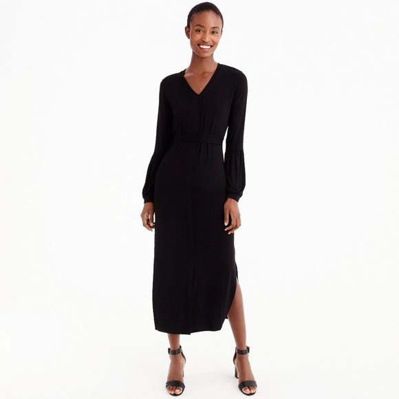 NWT Womens Size Small Universal Standard x J. Crew Balloon Sleeve Maxi Dress - Picture 1 of 7